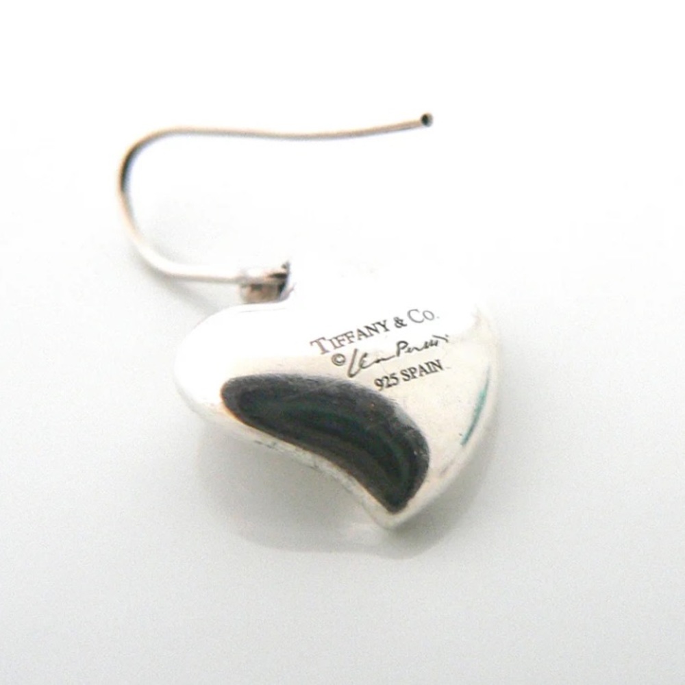 Tiffany & Co. Silver Heart Drop Hook Earrings - Silver - Picture 2 of 2